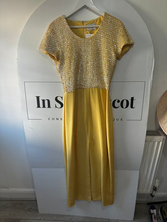 Yellow Akris Dress, Size 8-10