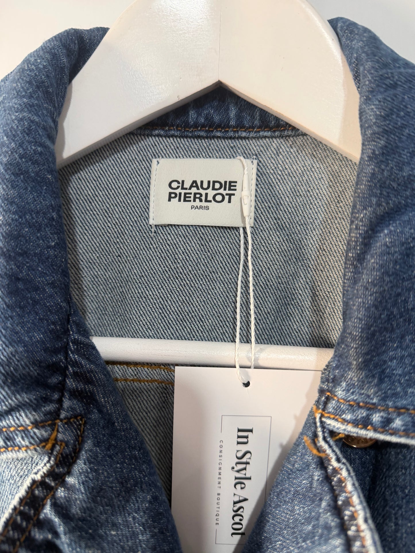 Blue Claudie Pierlot Denim Dress, Size 8