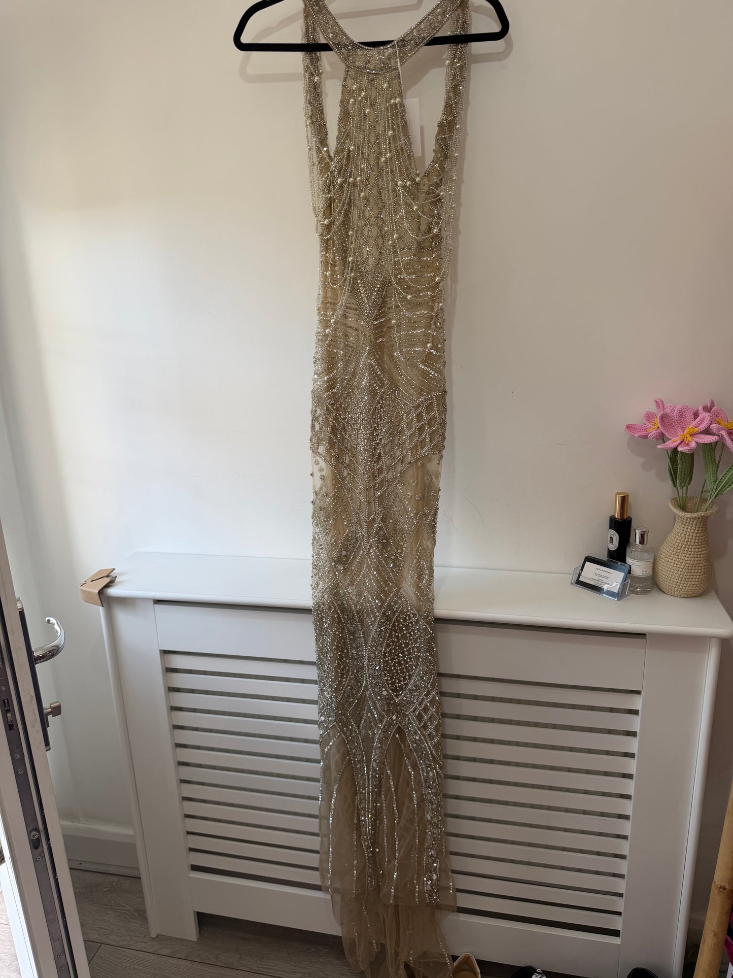 Preloved, Gold Beads Portia & Scarlett Ballgown, Size 6
