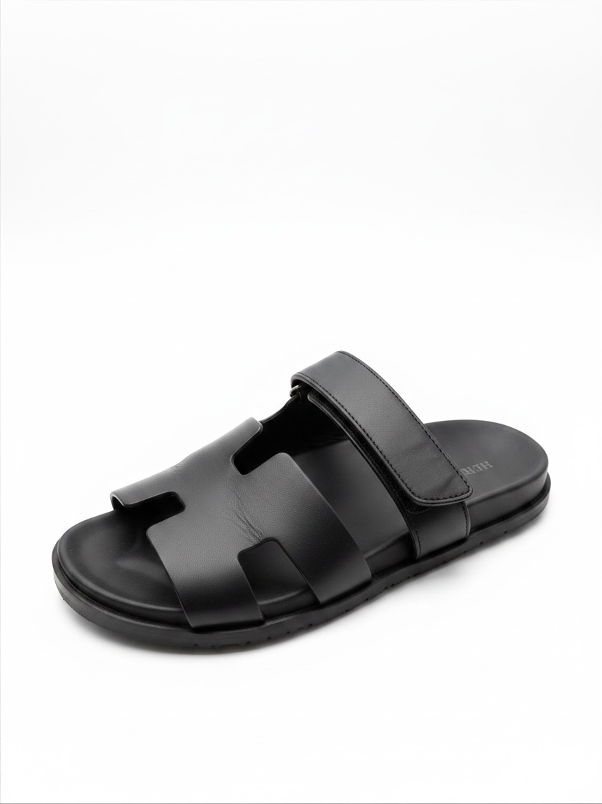 Preloved Hermes Sandals Size 7-40 Black