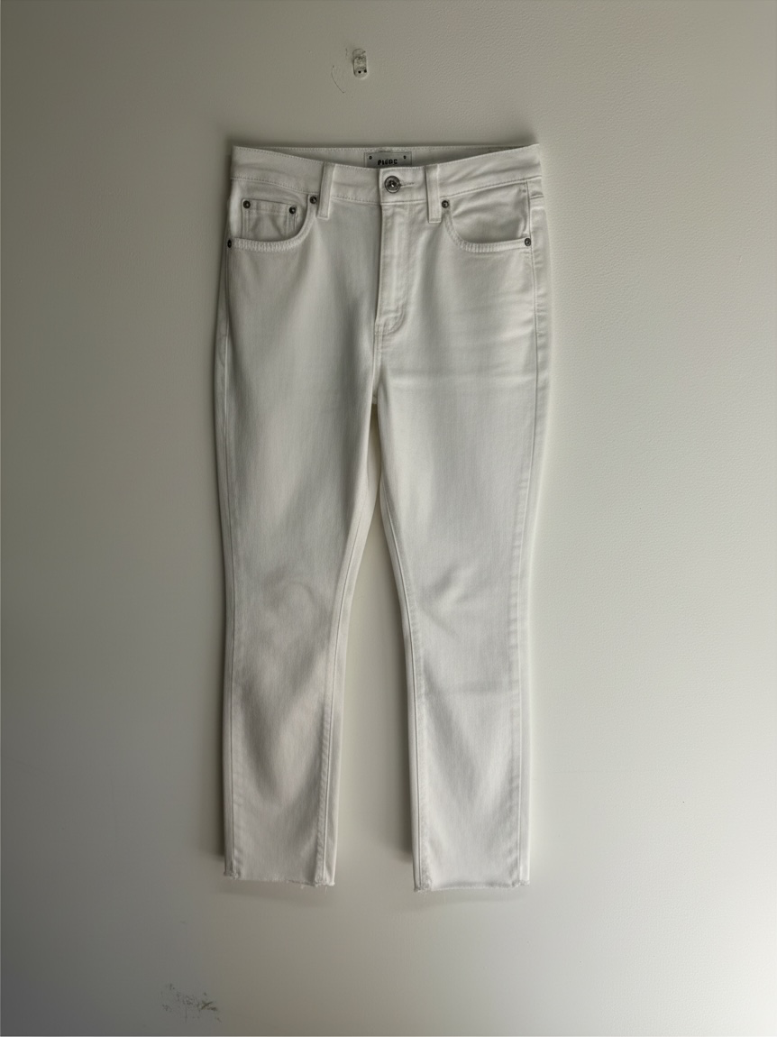 Preloved Paige Jeans Waist 26 White