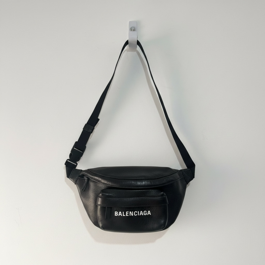Preloved Black Balenciaga Bum Bag