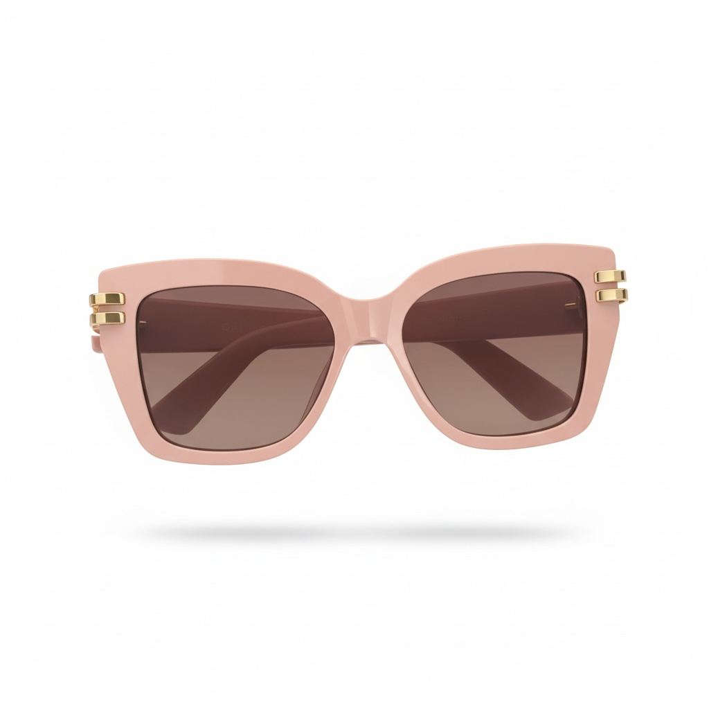 Pink Christian Dior Sunglasses, With case and box