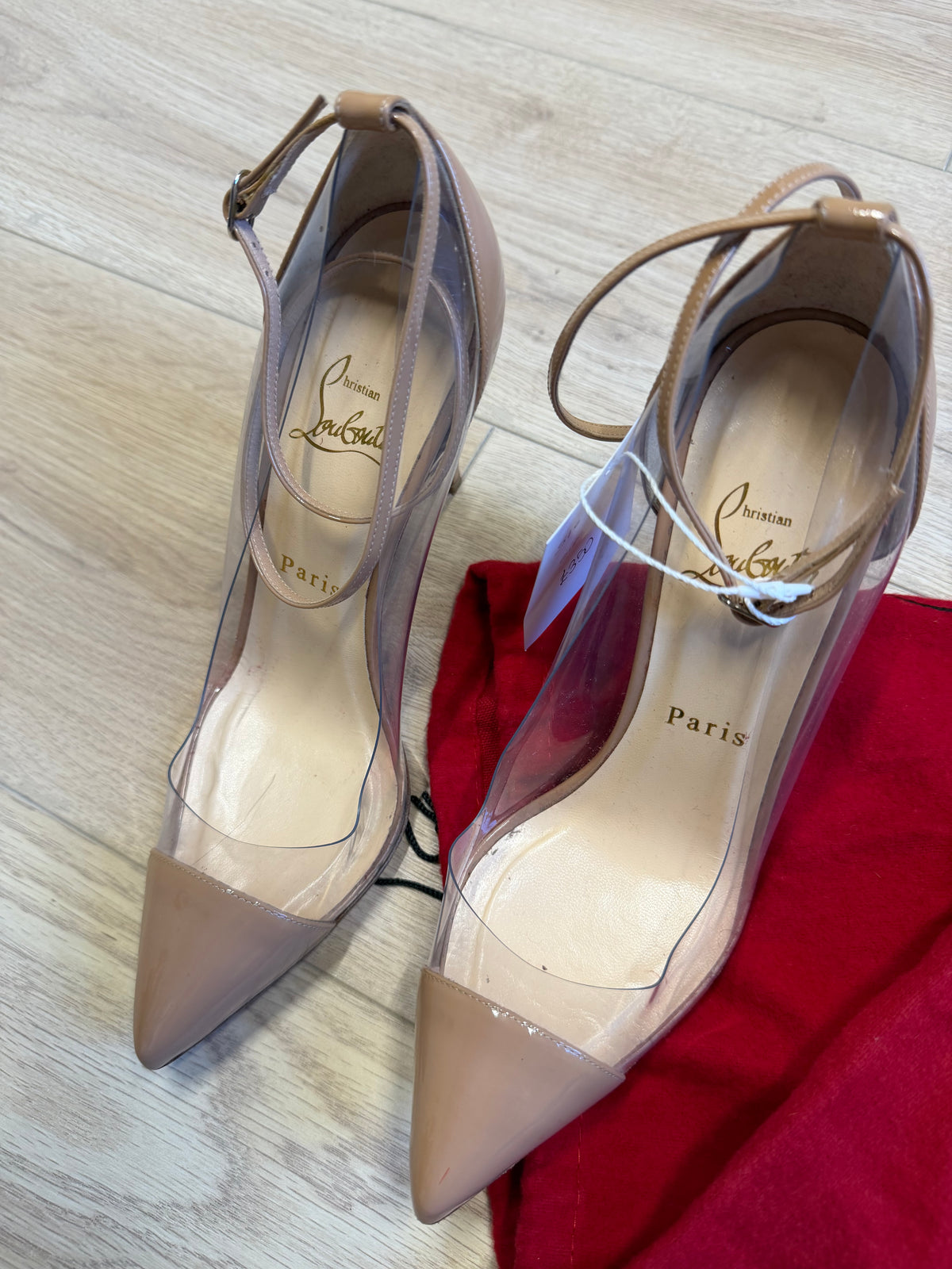 Preloved Christian Louboutin Heels Size 5 Nude