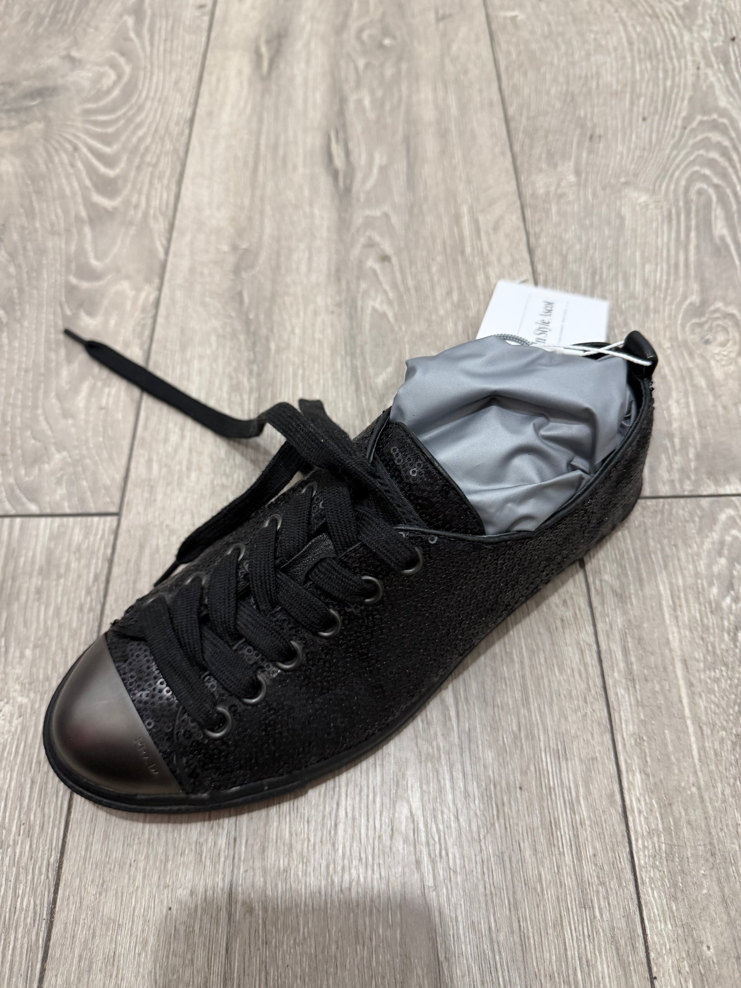 Black Sequinned Prada Sneakers, Size 37 - UK 4