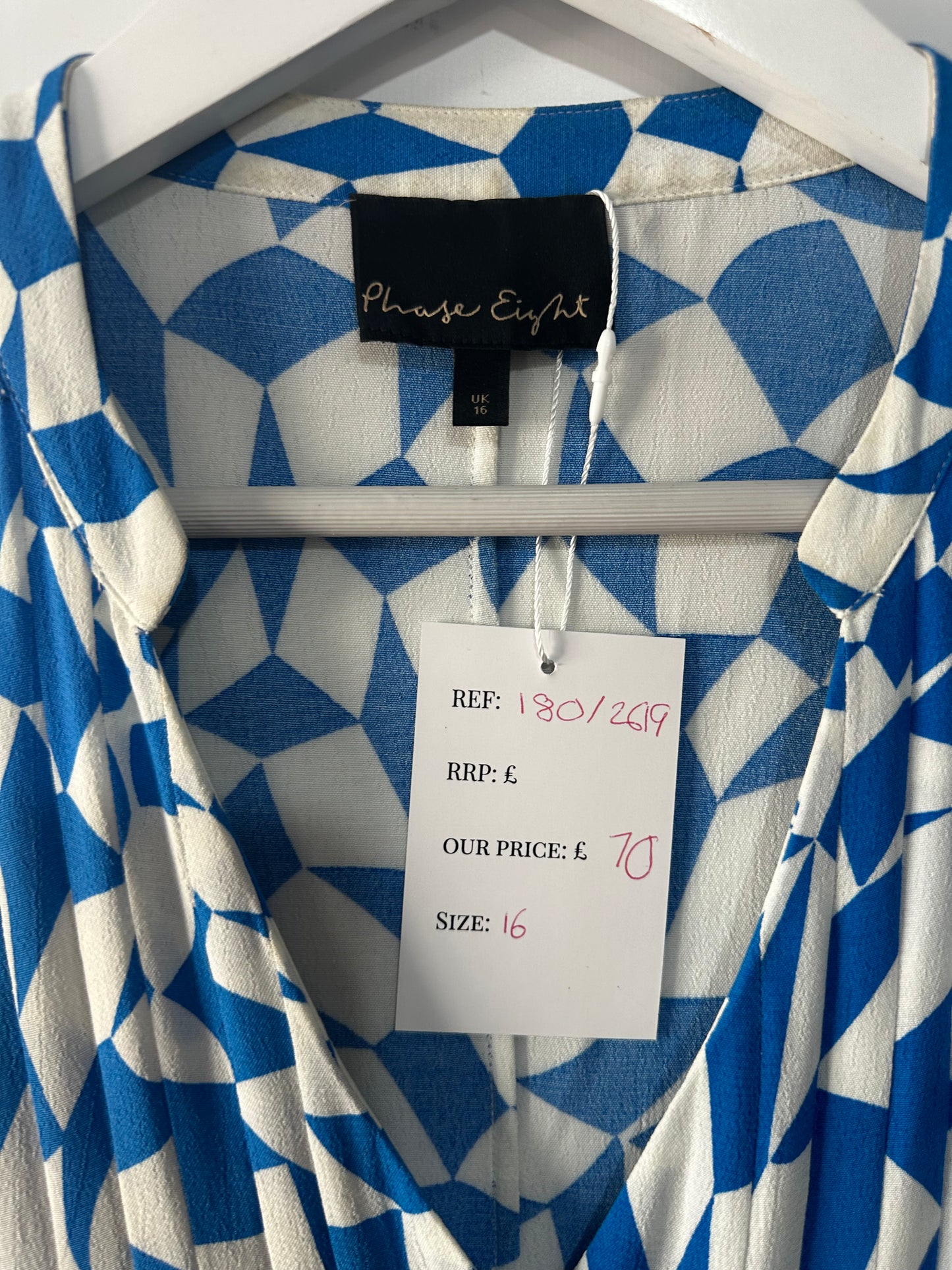 Blue Phase Eight Ascot Dress, Size 16