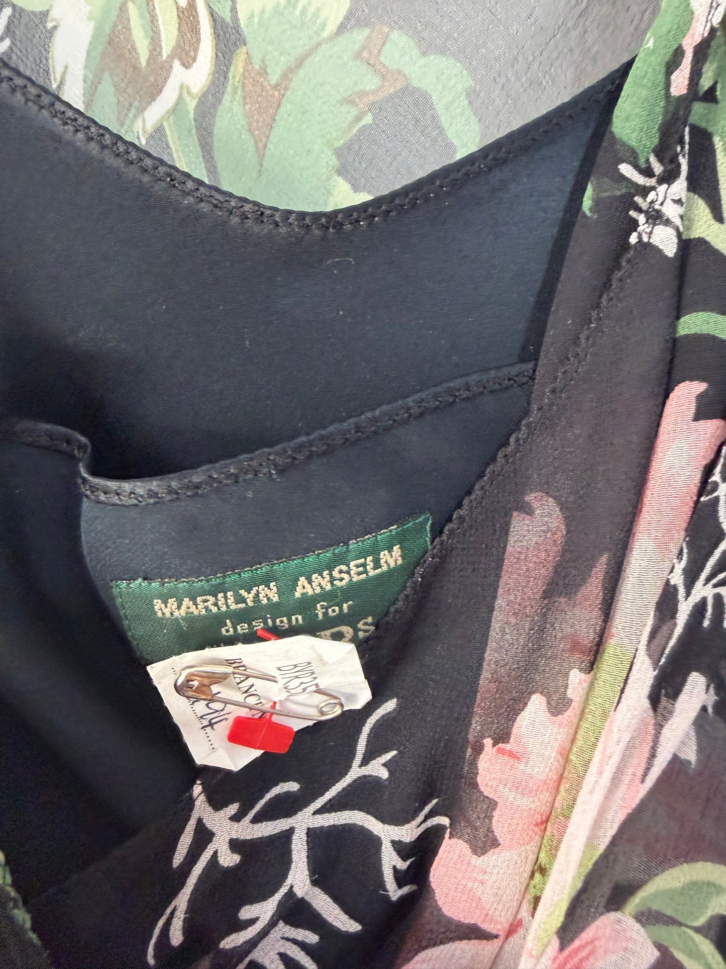 Preloved, Green Floral Marilyn Anselm For HOBBS Dress, UK 8