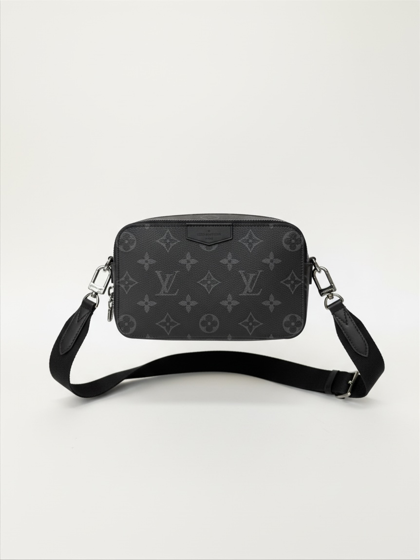 Preloved Louis Vuitton Handbag Preowned Black and White