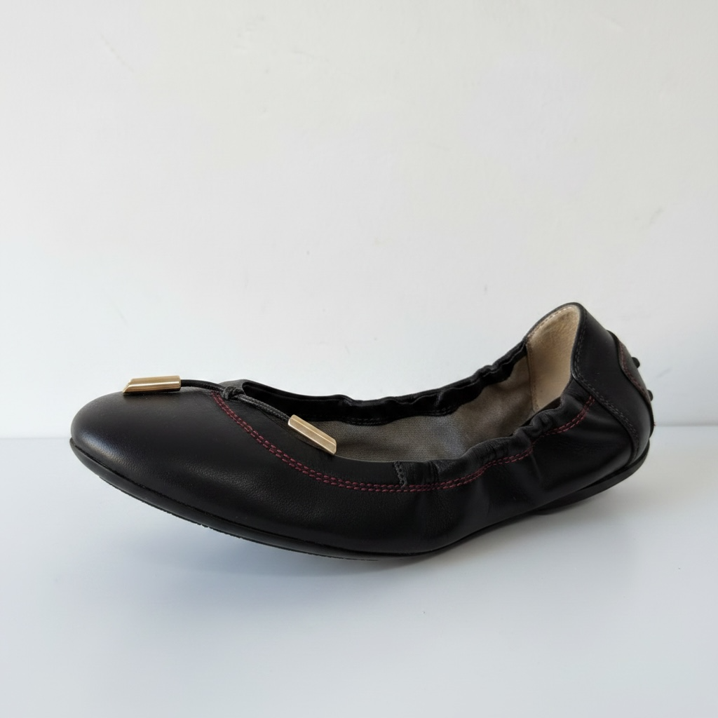 Preloved Black Tod’s Flats, Size 38 - UK 5