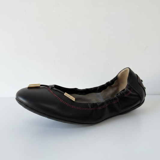 Preloved Black Tod’s Flats, Size 38 - UK 5