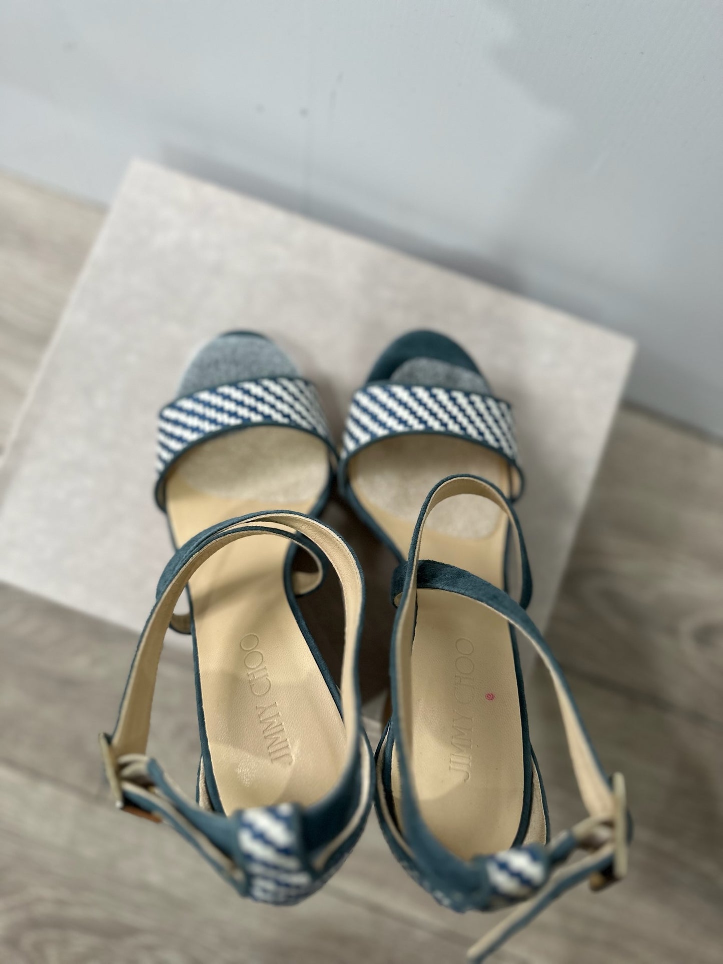 Blue Jimmy Choo Wedges, 7