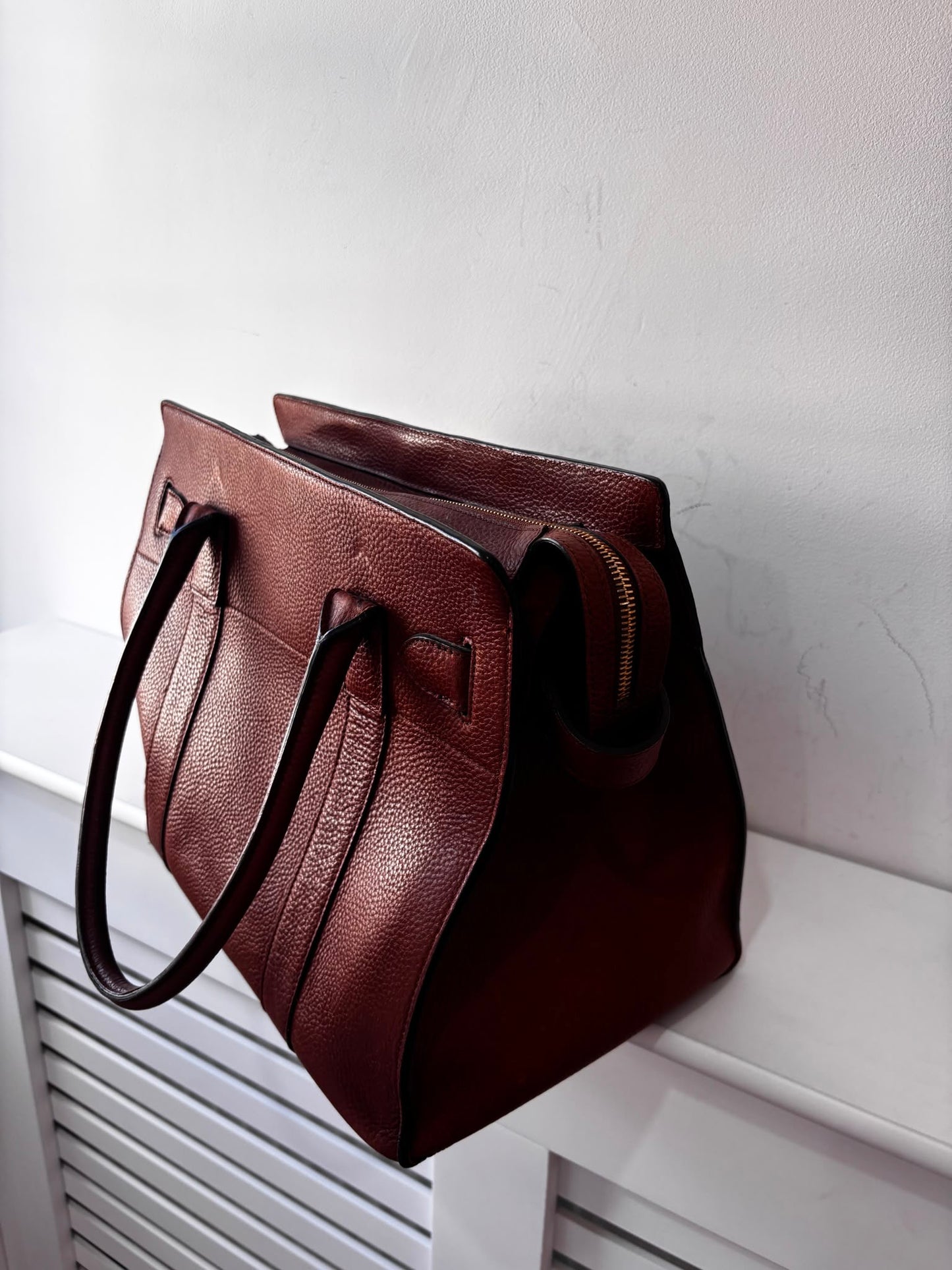Preloved, Tan Brown Mulberry Zipped Bayswater Handbag
