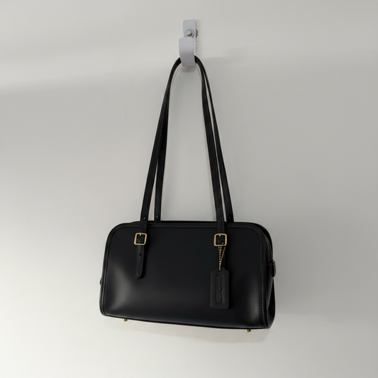 Pre-owned Black Coach Swing Bag, 25cm Wide