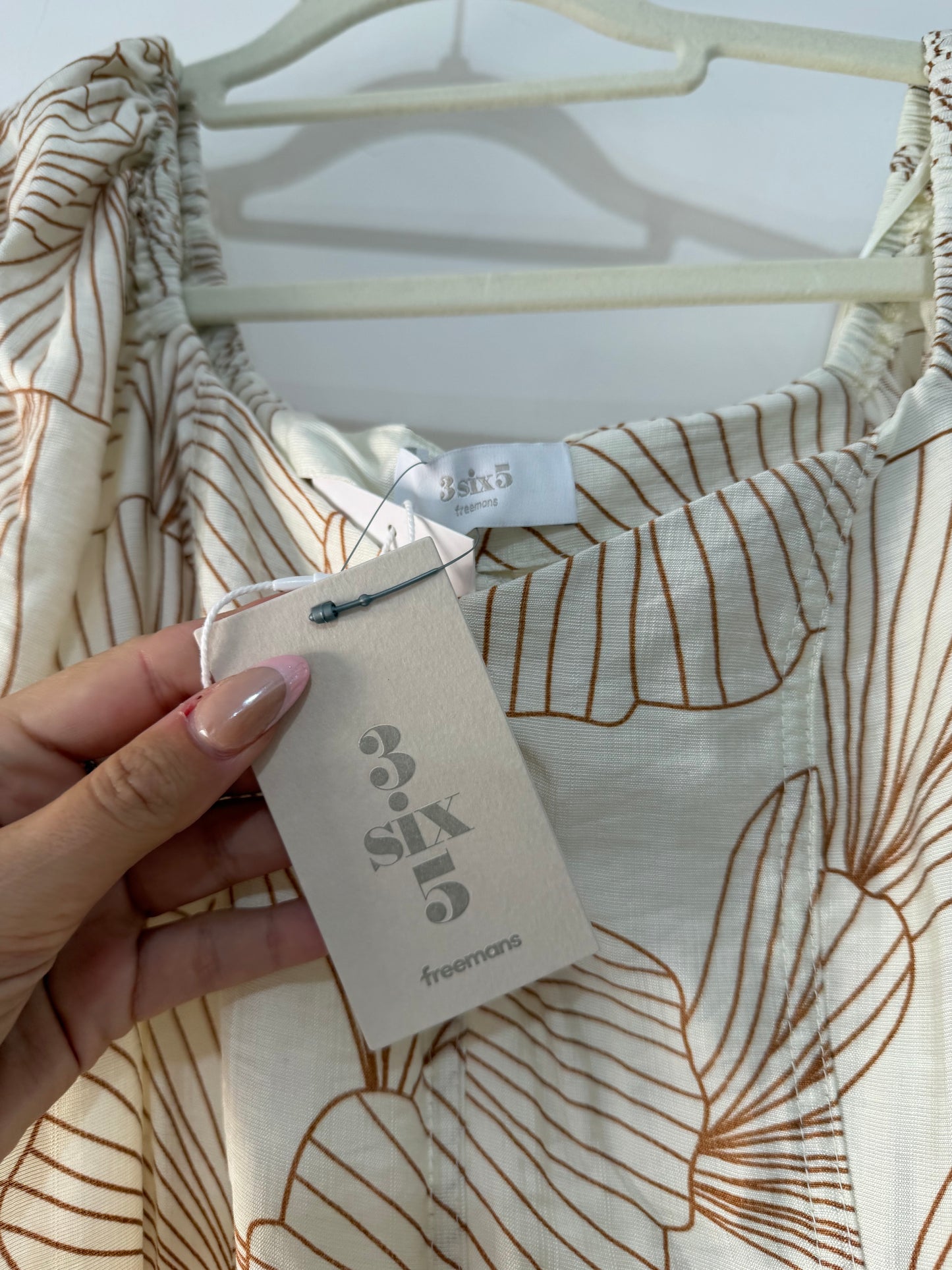 Preloved Brand New 3six5 Dress Size 12 Beige