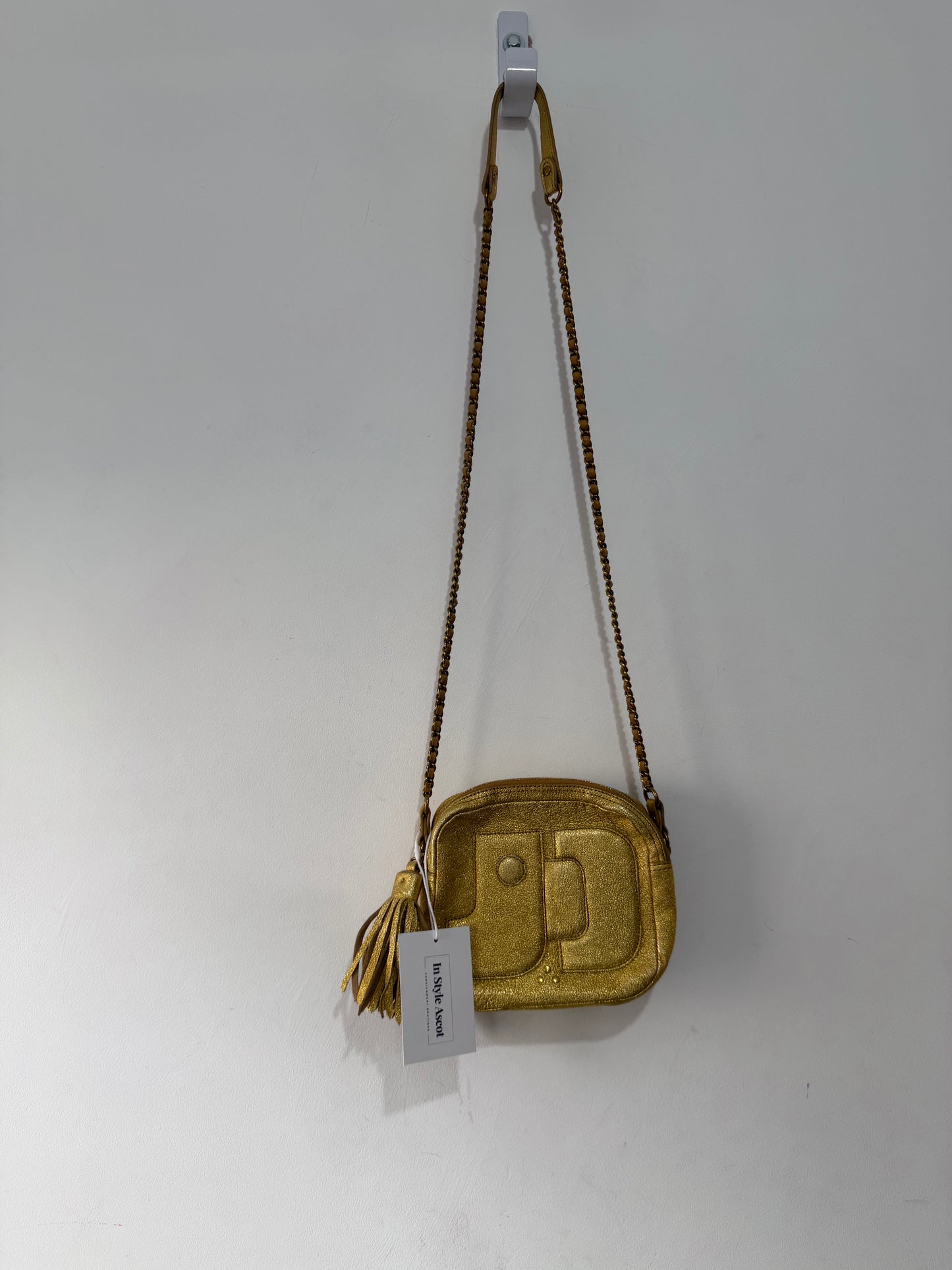 Preloved Jerome Dreyfuss Crossbody Bag Gold