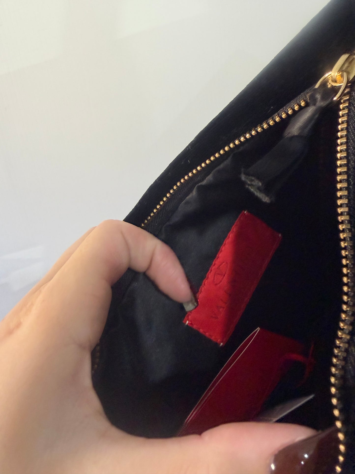 Black Velvet Valentino Garavani Clutch
