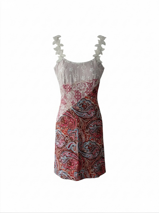 Preloved St. Hilaire london Dress SiZe 8 Boho paisley