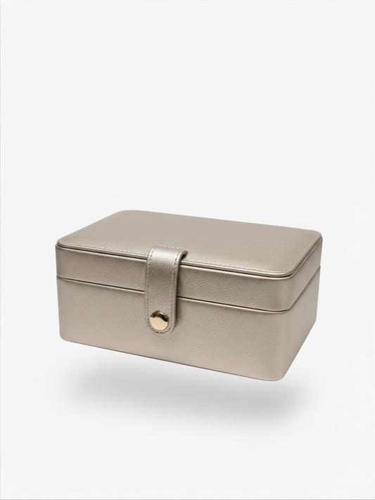 Preloved Jewellery Box Silver Metallic