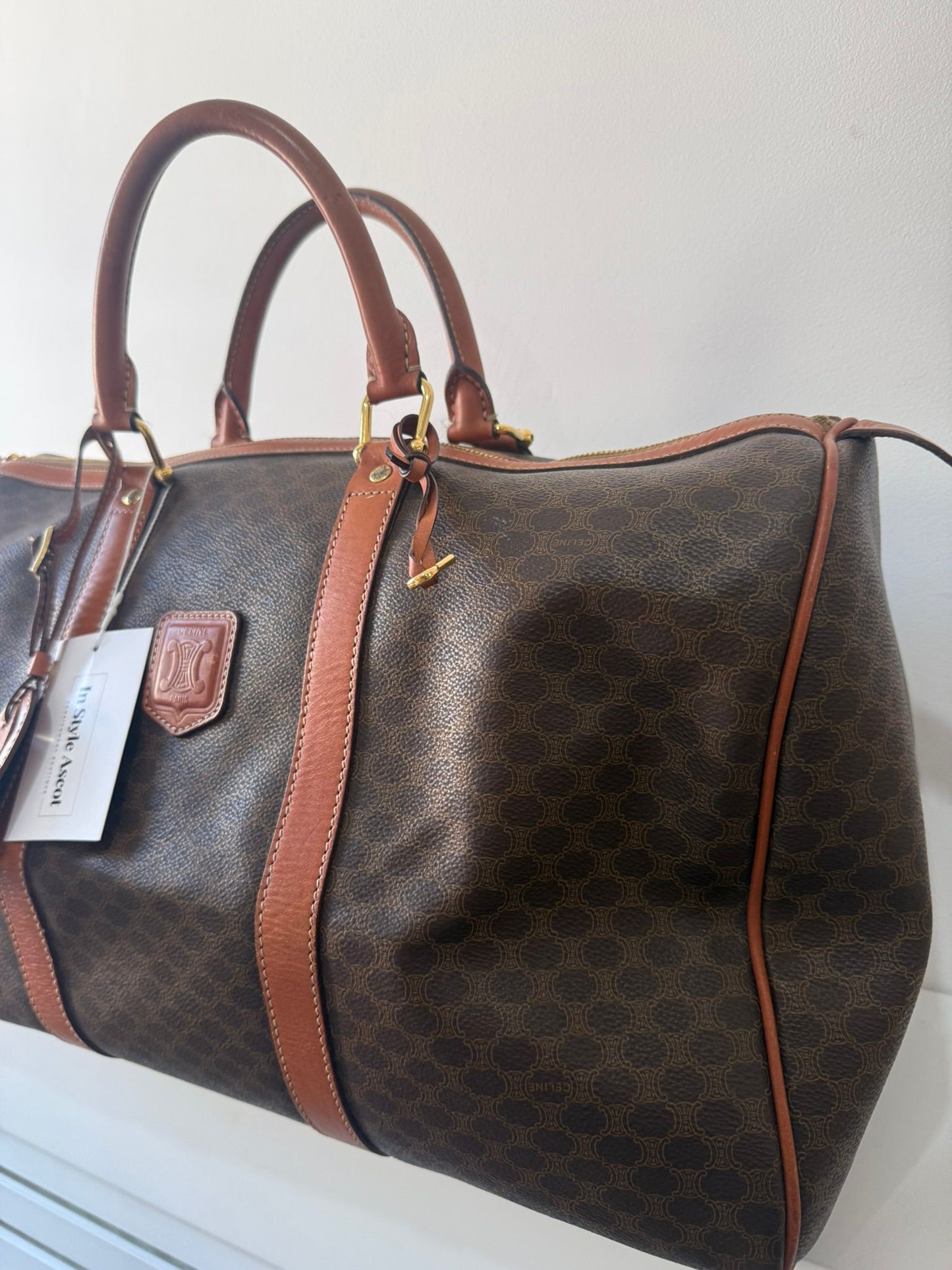 Pre-owned, Monogram Celine Holdall Keepall, Boston 50