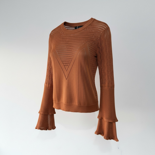 Pre-owned, Nude Maria Filo Top, Size Small