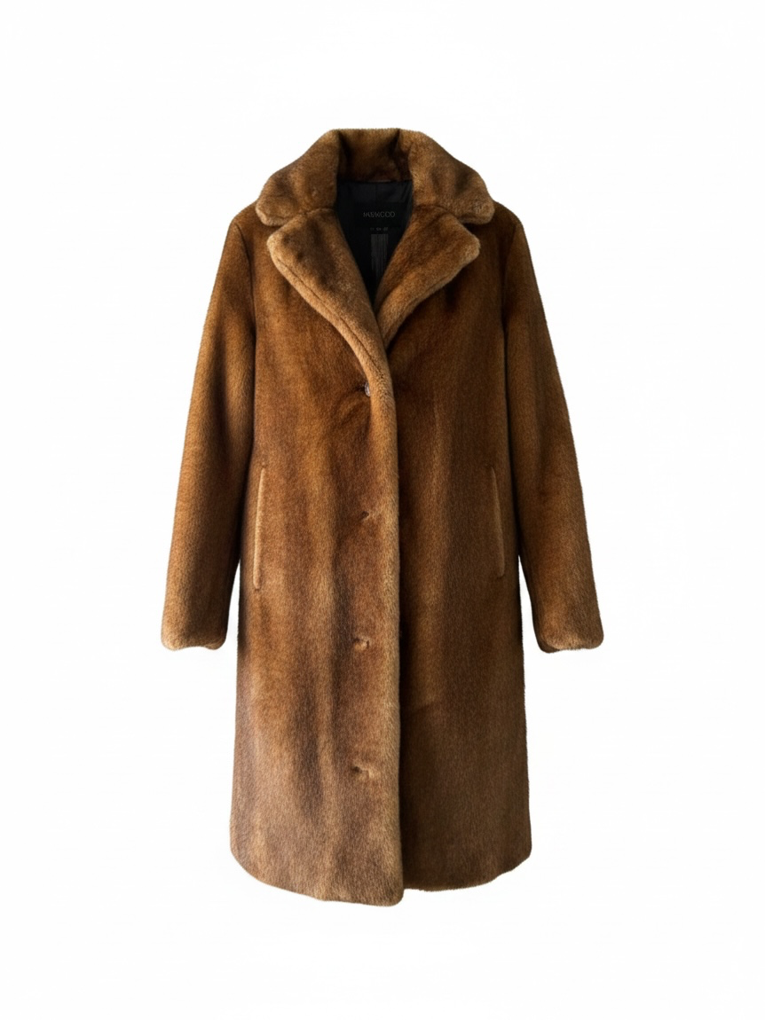 Preloved Oakwood Faux Fur Jacket Size XS/S Brown