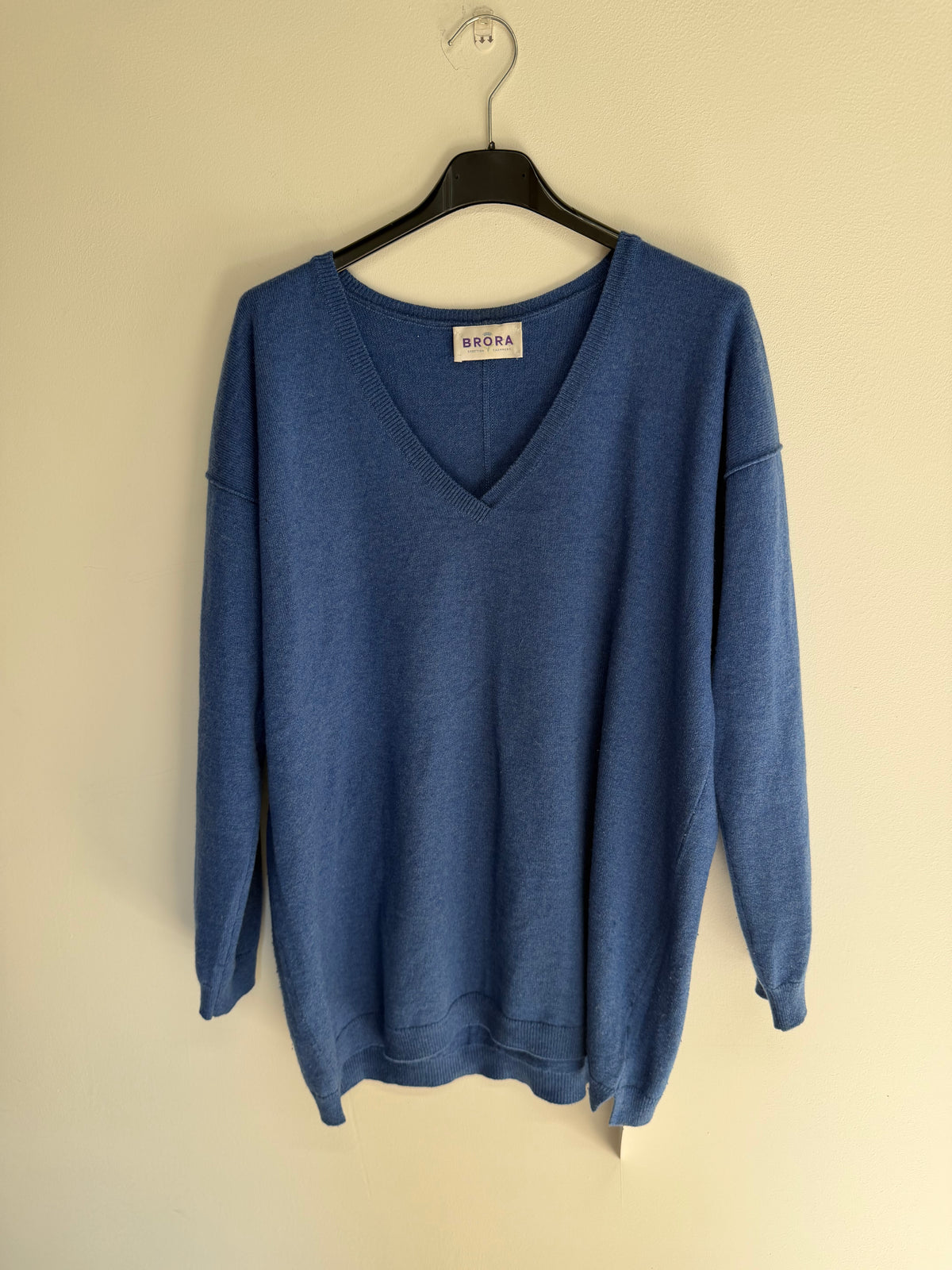 Preloved Brora Jumper Size 8-10 Blue