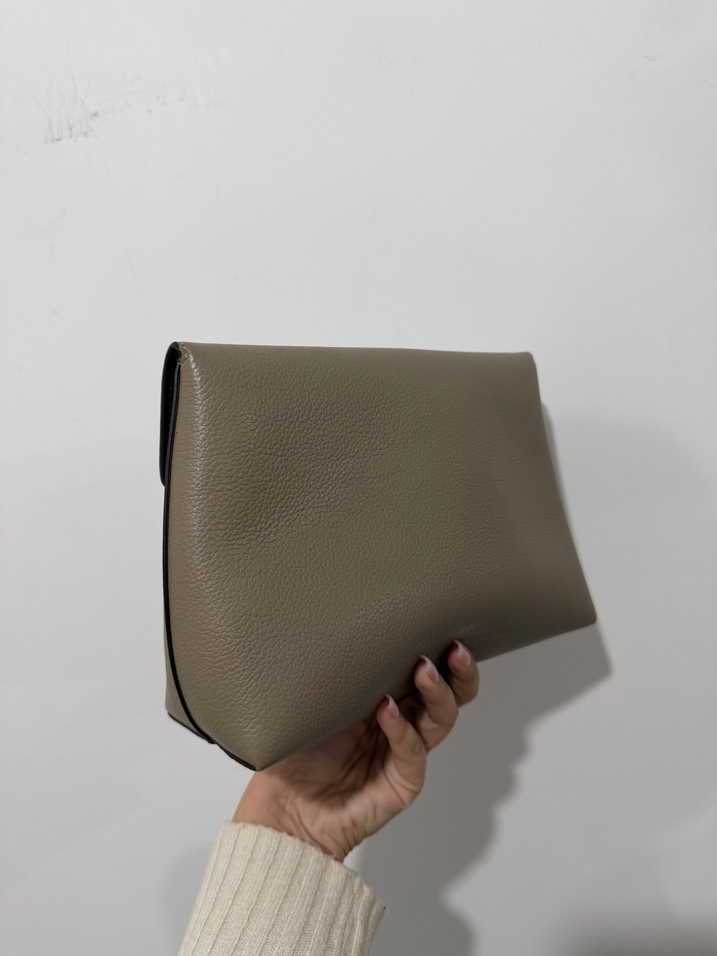 Cashmere Taupe Mulberry Darley Cosmetic Pouch, Large