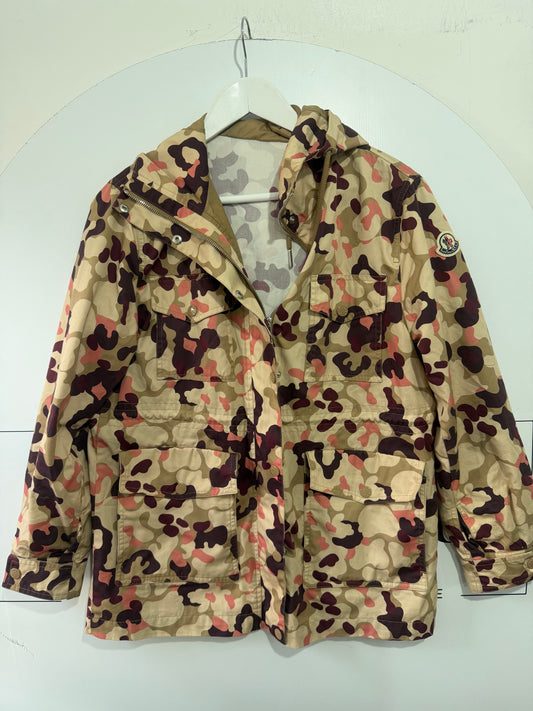 Camo Moncler Jacket, Size S