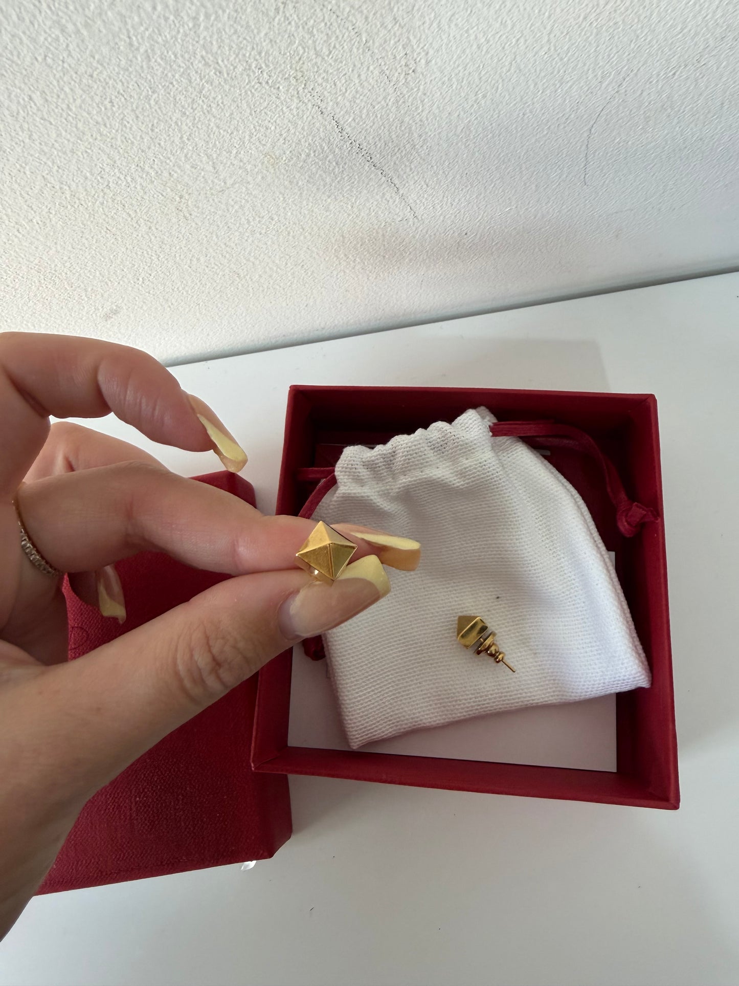 Preloved Gold Hardware Valentino Earrings