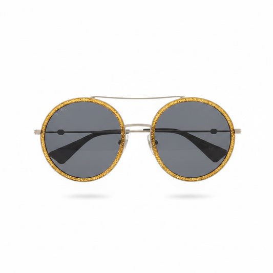 Pre-owned, Black/Gold Gucci Sunglasses