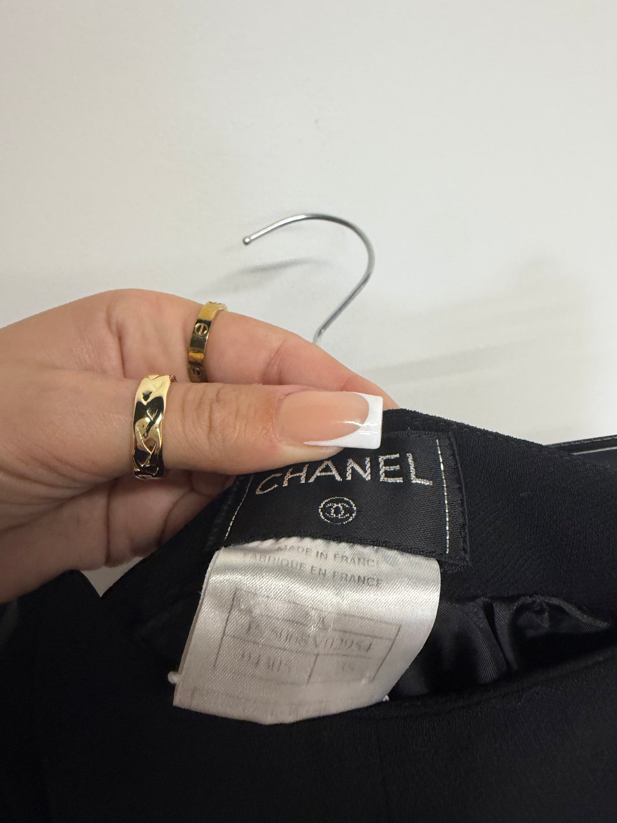 Preloved Chanel Trousers Size 10 Black