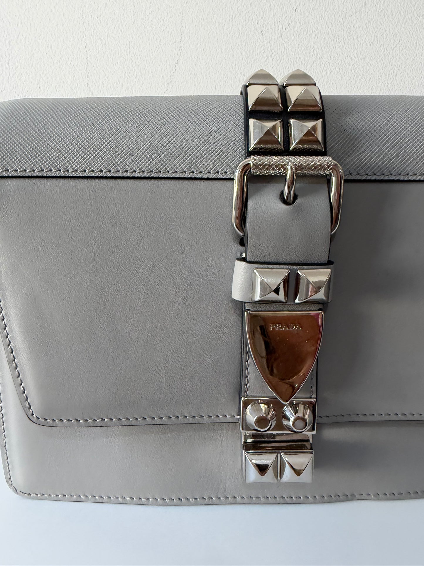 Preloved Light Grey Prada Bag