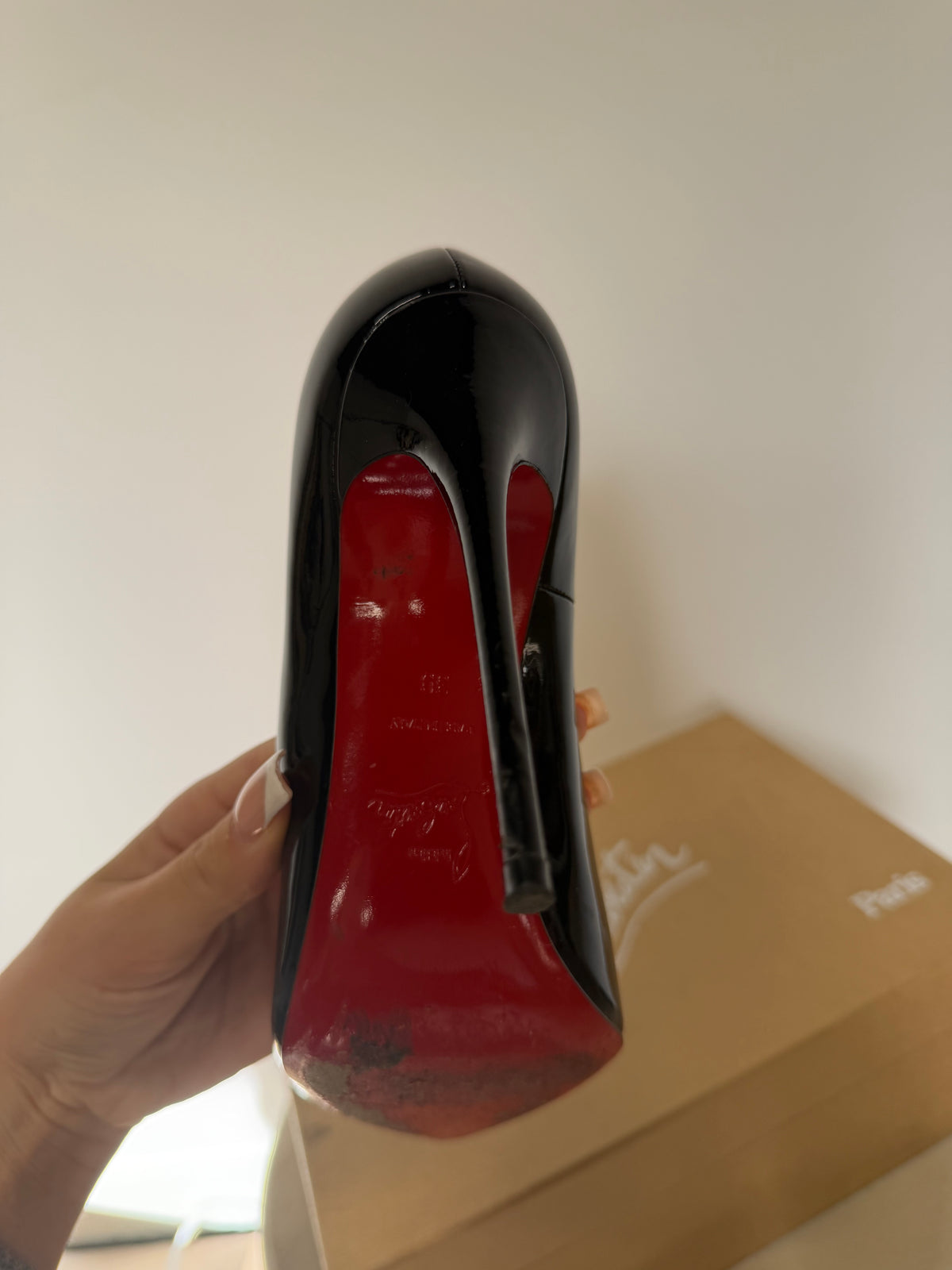 Preloved Christian Louboutin Shoes, Size 6 Black