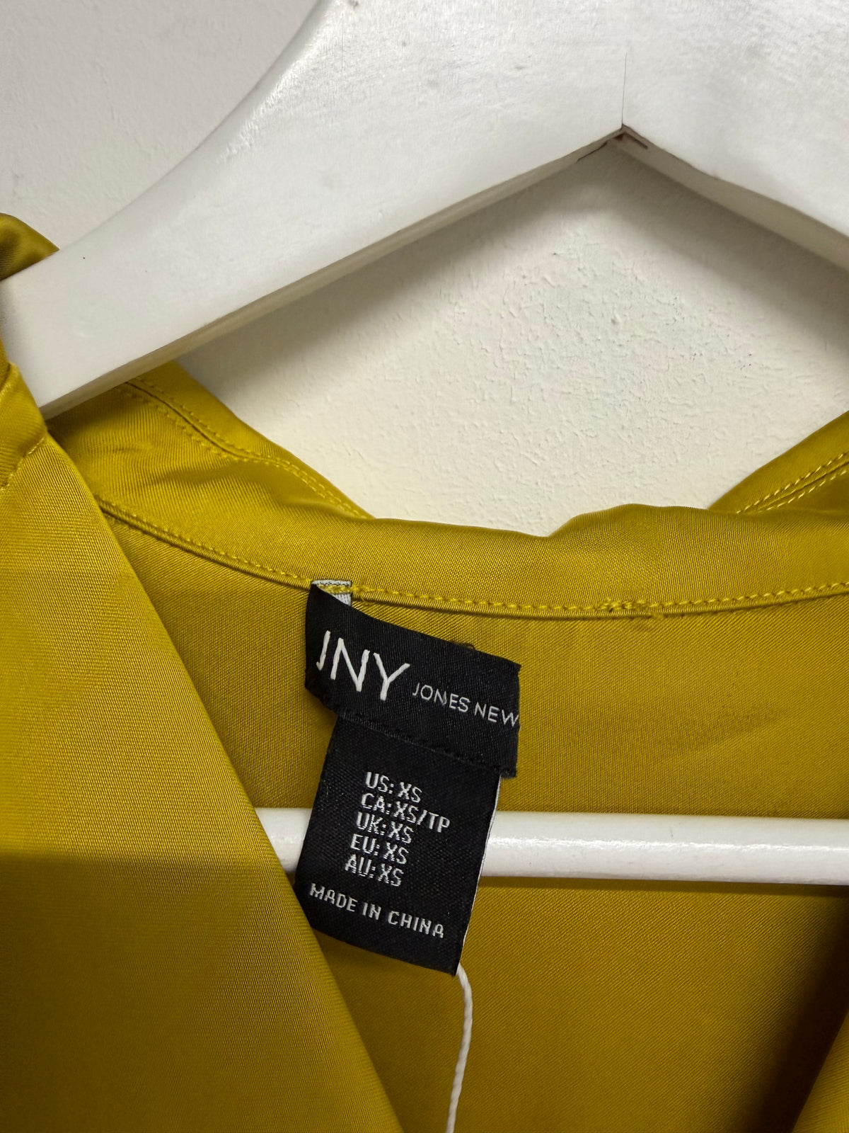 Preloved JNY Shirt Size XS Yellow