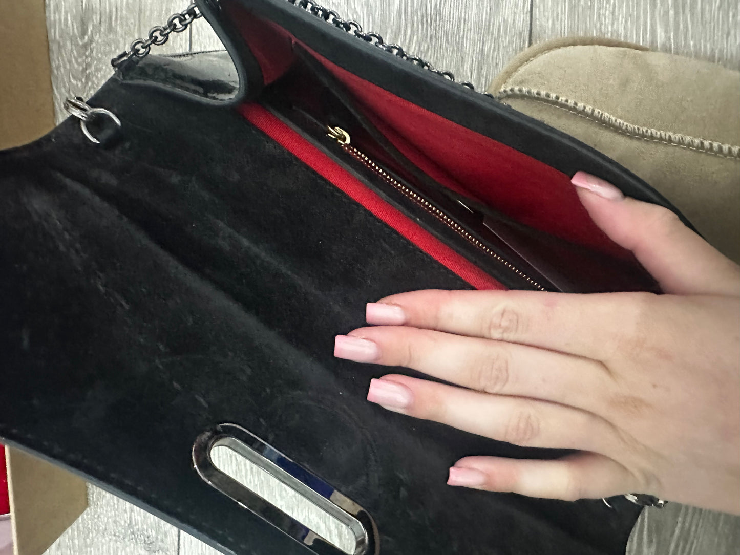 Black Christian Louboutin Crossbody Clutch