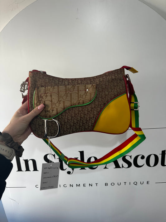Monogram Dior Saddle Bag