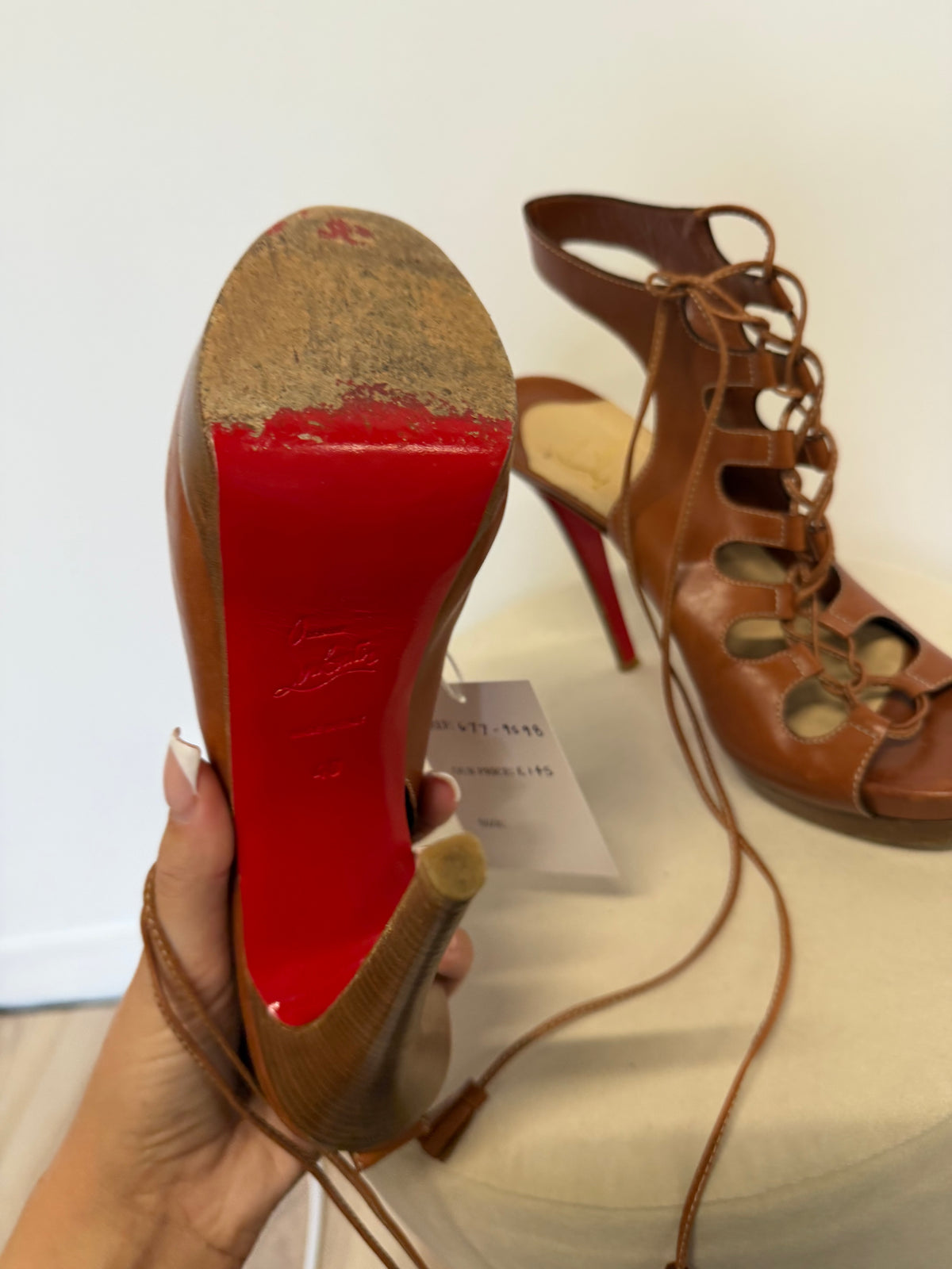 Preloved Christian Louboutin Heels EU 40 UK 7 Brown