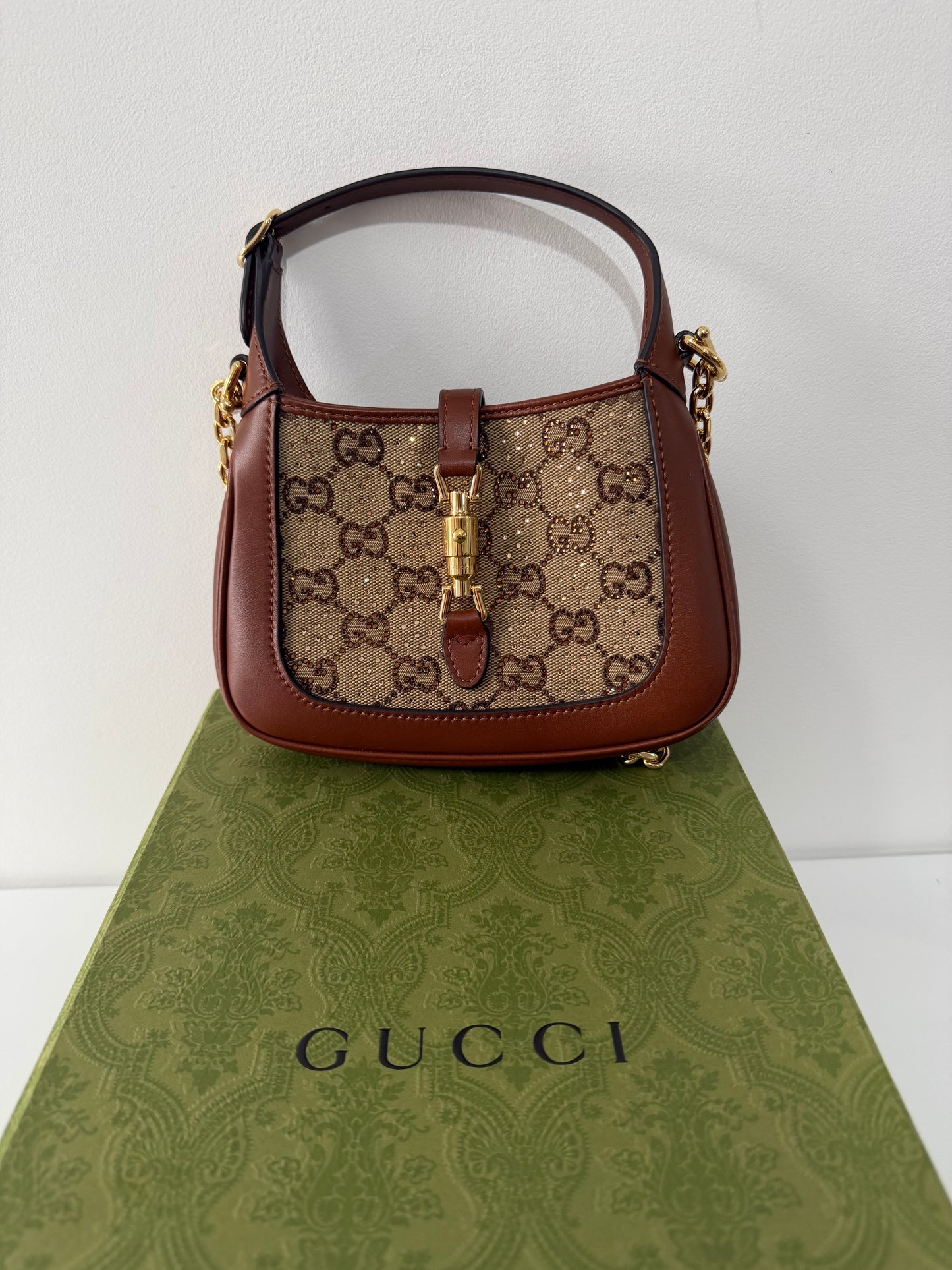 Re-edition Gucci Jackie 1961 Mini Crystal, GG Supreme and Leather Mini