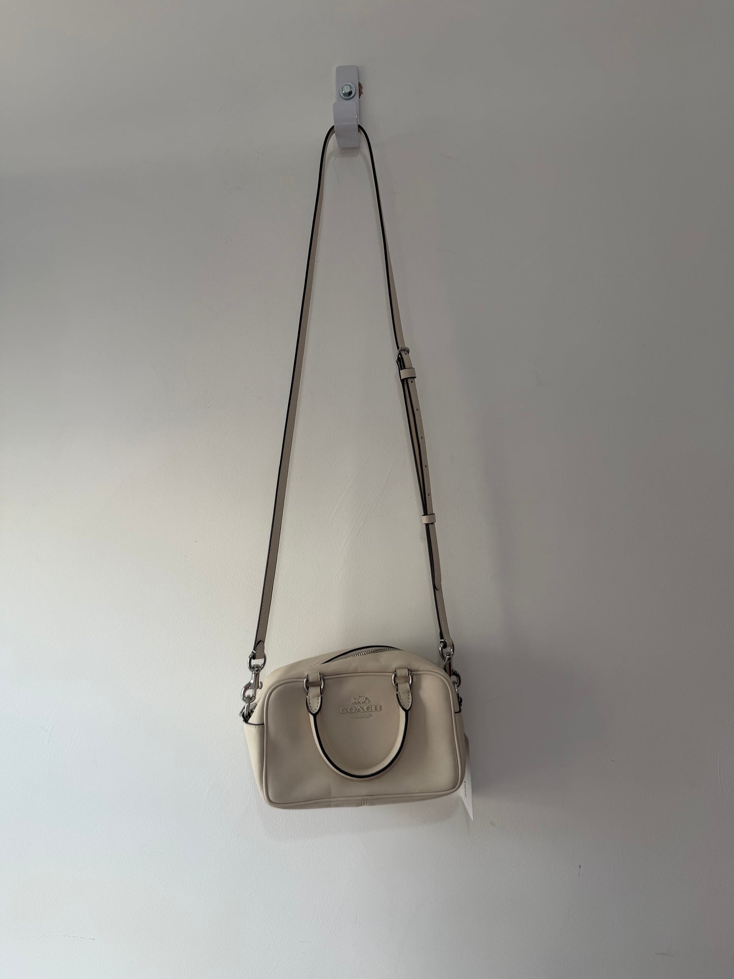 Preloved Cream Coach Crossbody Bag