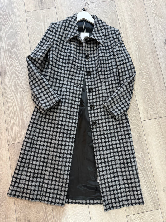 Grey Hobbs Wool Coat, Size 8-10