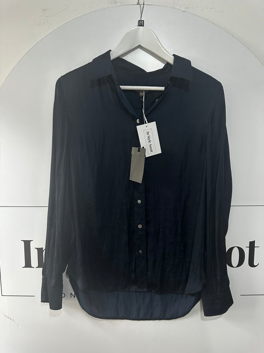 Navy Jigsaw Blouse, Size 12