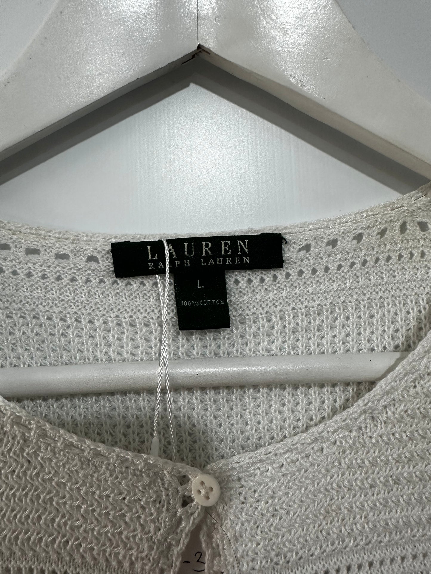 White Ralph Lauren Cardigan, L