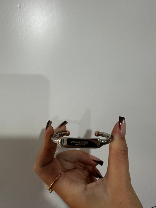Silver Coach Bangle