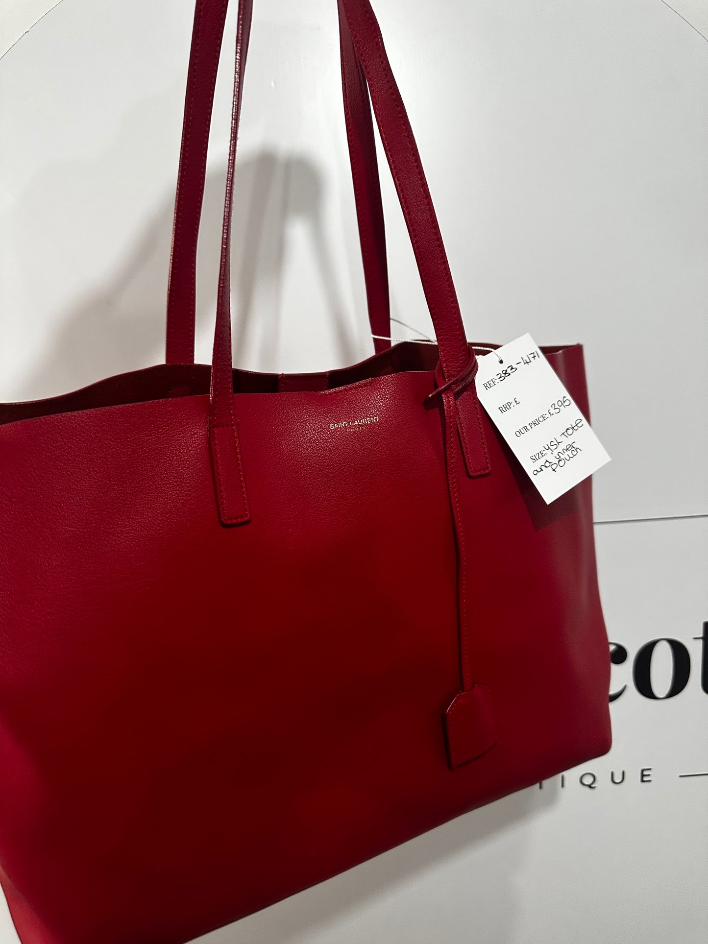 Red Saint Laurent YSL Tote