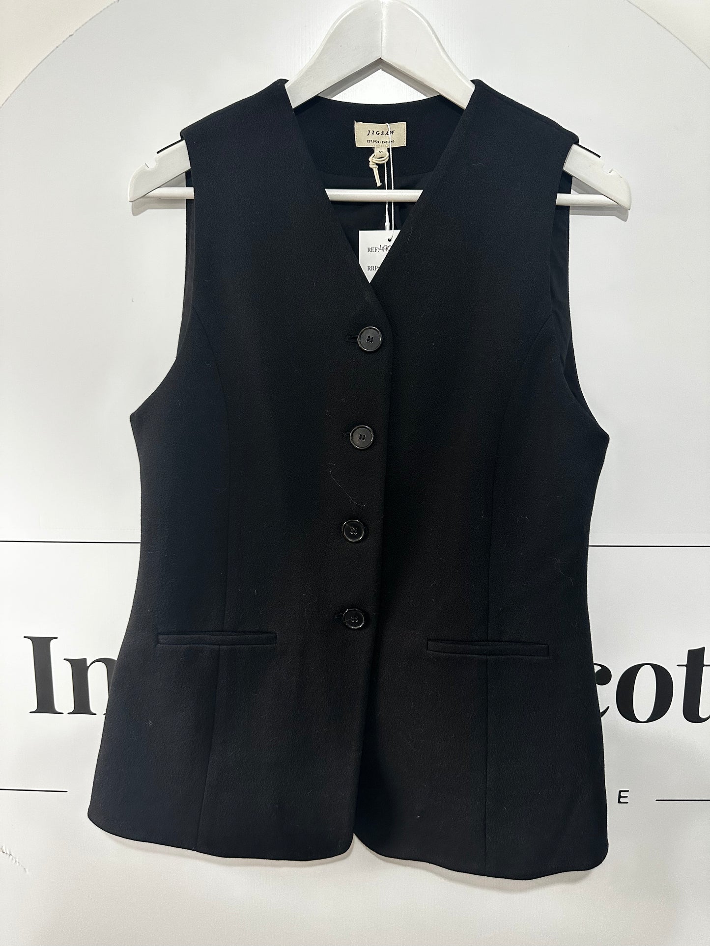 Black Jigsaw Top, Size Medium