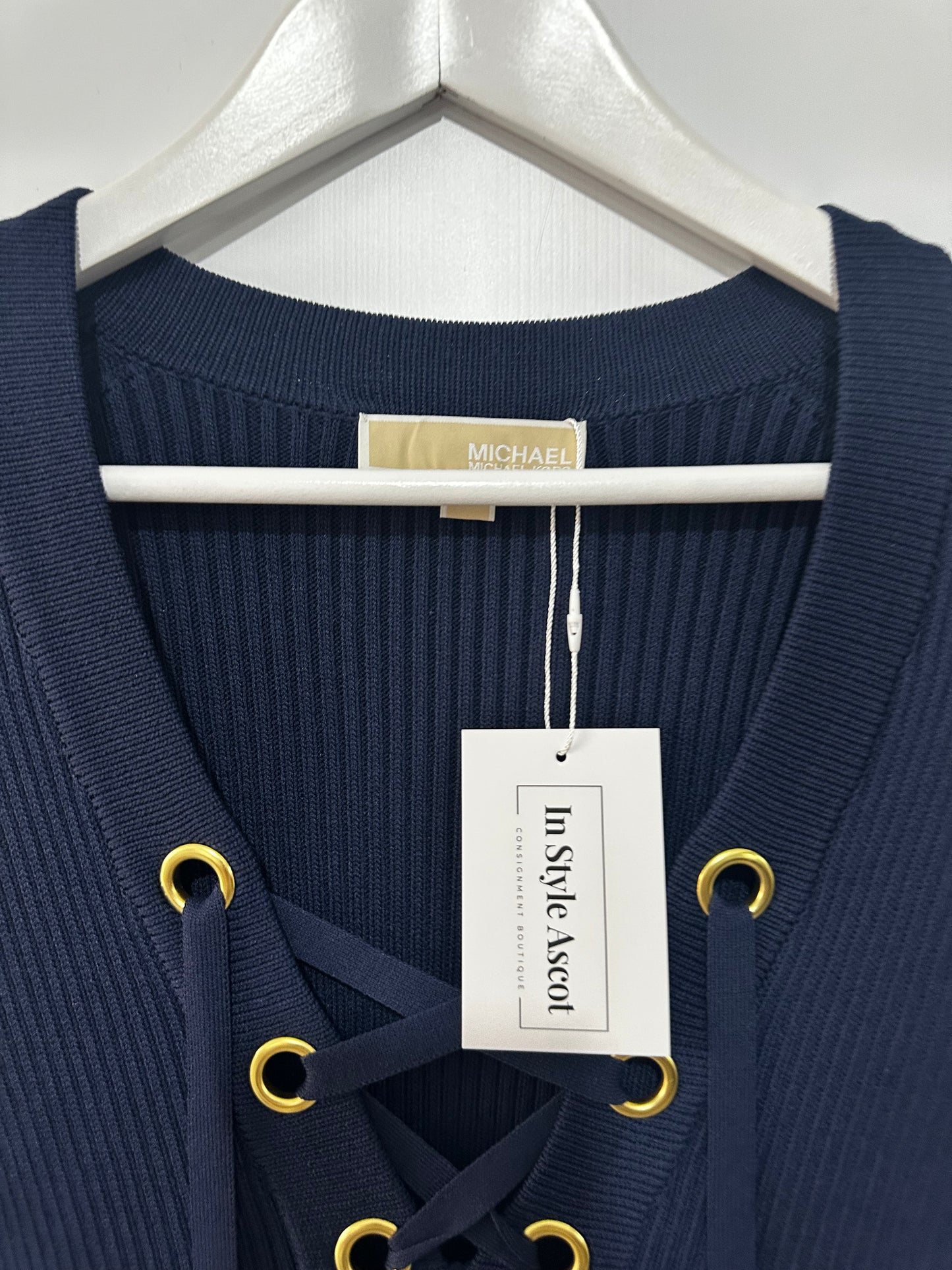 Navy Michael Kors Knit Dress, Size S