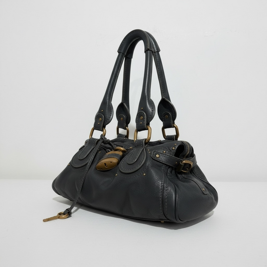 Navy/Slate Grey Chloe Paddington Handbag, Great condition