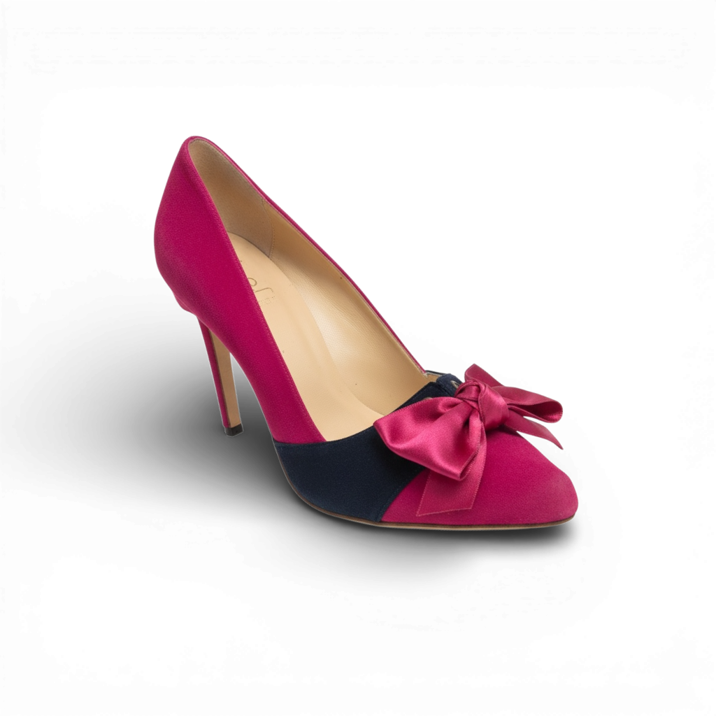 Pink & Black Manolo Blahnik Heels, 38.5 - 5.5