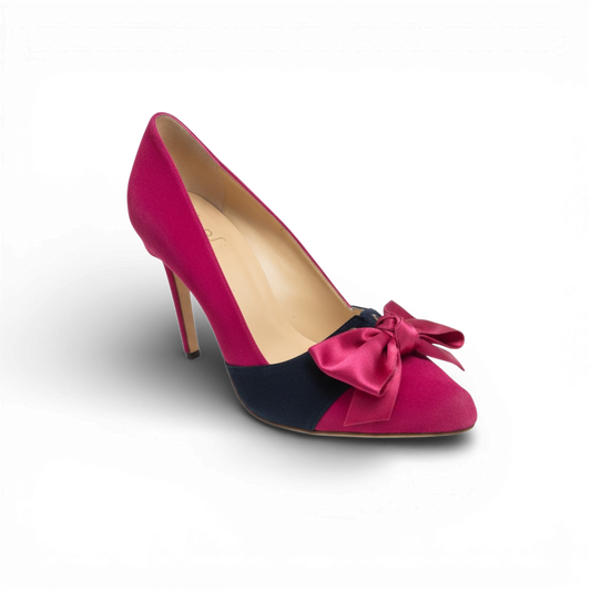 Pink & Black Manolo Blahnik Heels, 38.5 - 5.5