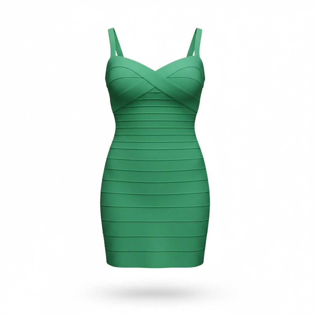 Green Herve Leger Bandage Dress, Size M (feels like S)